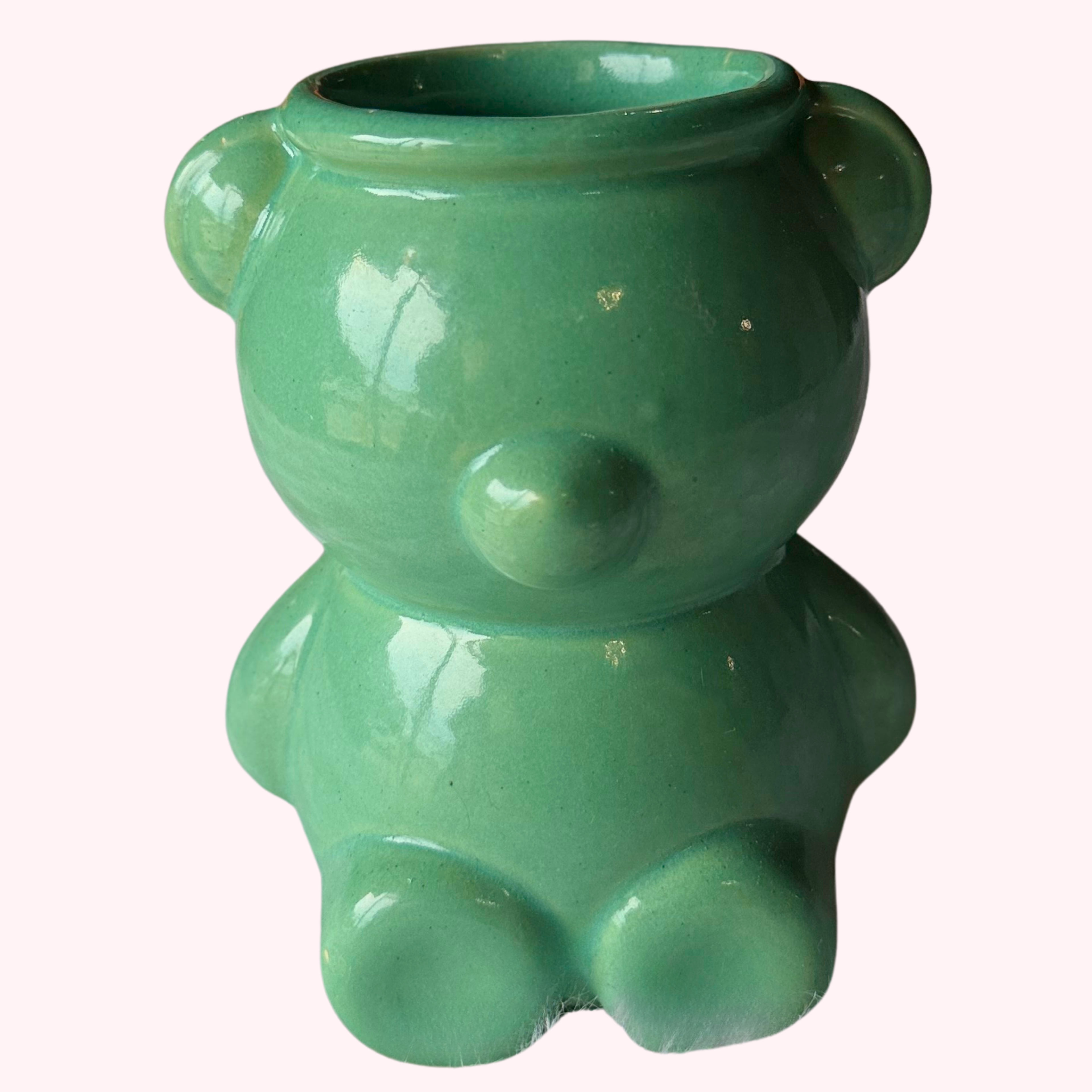 Green Bear Vase