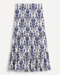 Blue Elegance Tiered Maxi Skirt