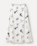 Western Charm Satin Midi Skirt