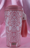 Pink Fresita Bordado White 16oz