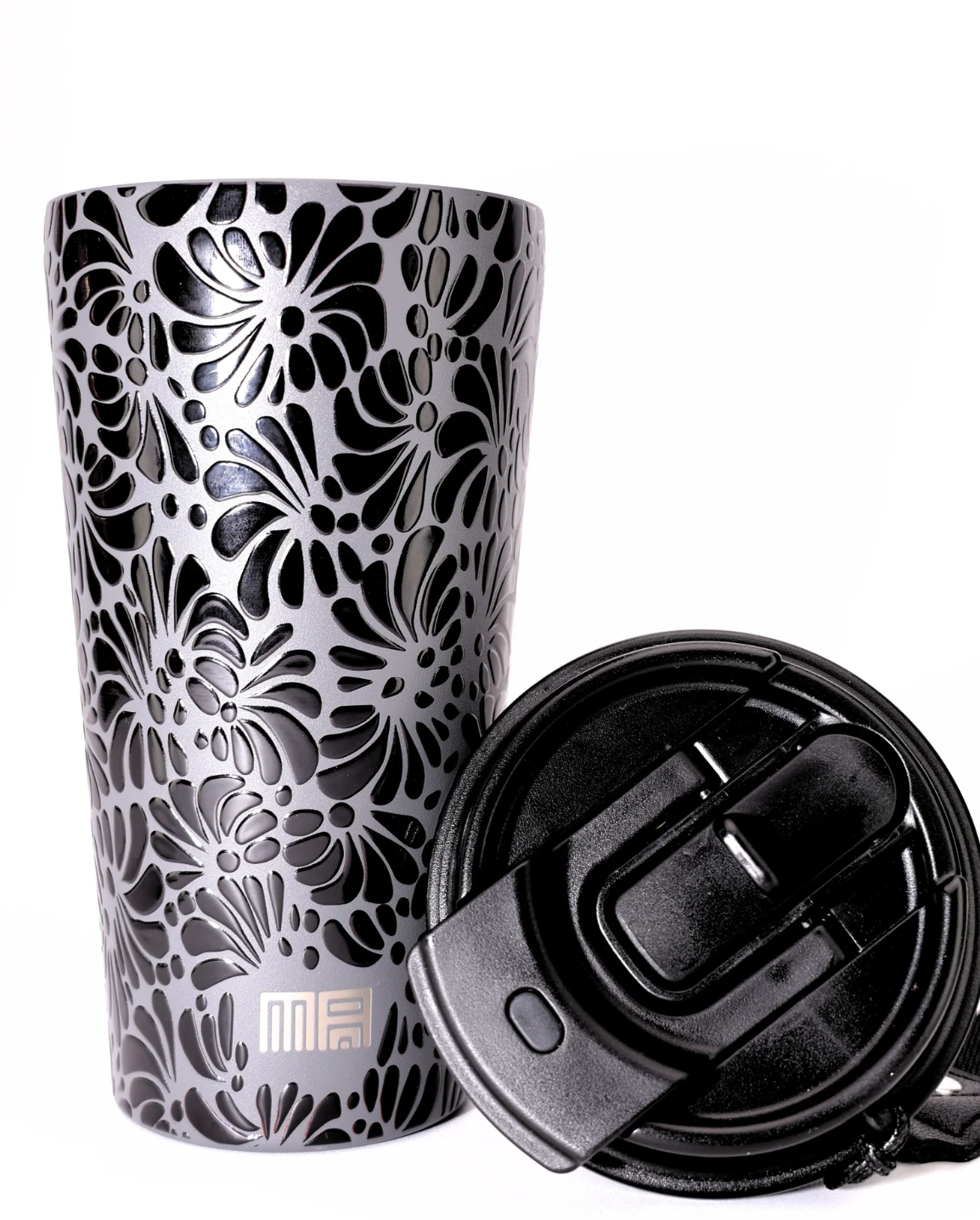 Grey Talavera Black 16oz
